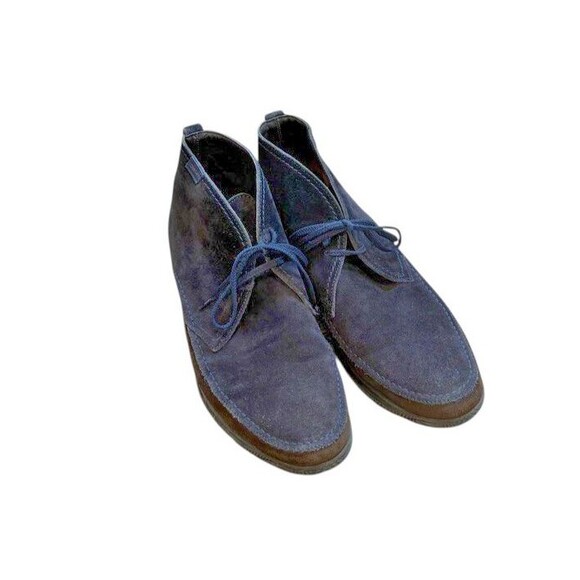 Lo. White Lace Up Chukka Sneaker Shoes Men\'s Size 45 (11 US) Italy Boots Suede main image 9